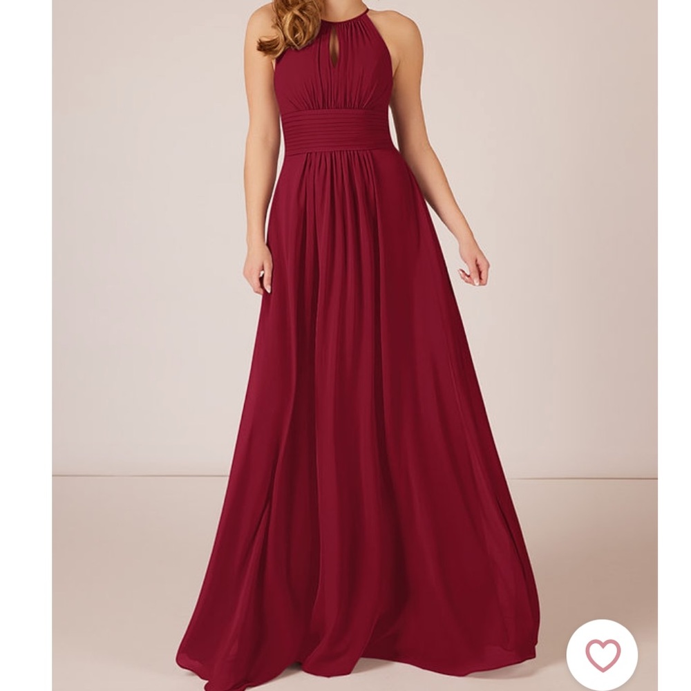 Azazie Bonnie Bridesmaid Dress - Burgandy